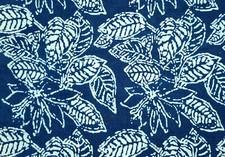 Indian Block Print By the Yard Fabric for Sewing Dressmaking Indigo Blue Fabric