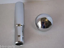 CHROME OIL FILLER TUBE & CAP INTAKE MANIFOLD SBC BBC 327 350 302 454 #4955/4802