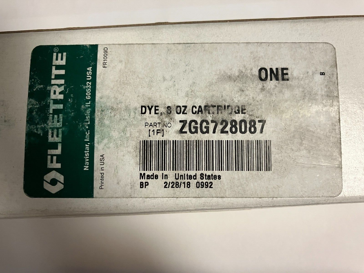 New Tracerline 8oz A/C Dye Cartridge ZGG728087 TP-9770-0108