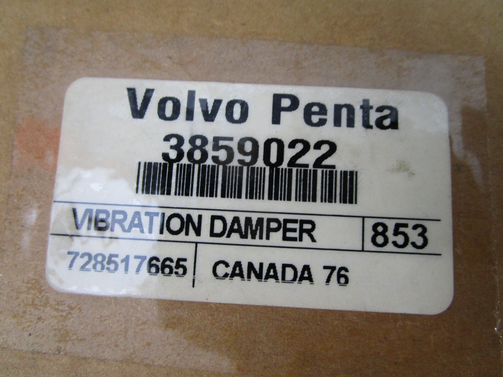 Volvo Penta OMC 3859022 Vibration Damper 4.3l for sale online | eBay