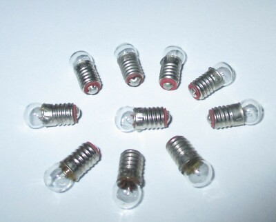 Glühbirne E5.5 3,5V Birnchen für Krippen-, Puppenhauslampen 10 Stück  -NEU-