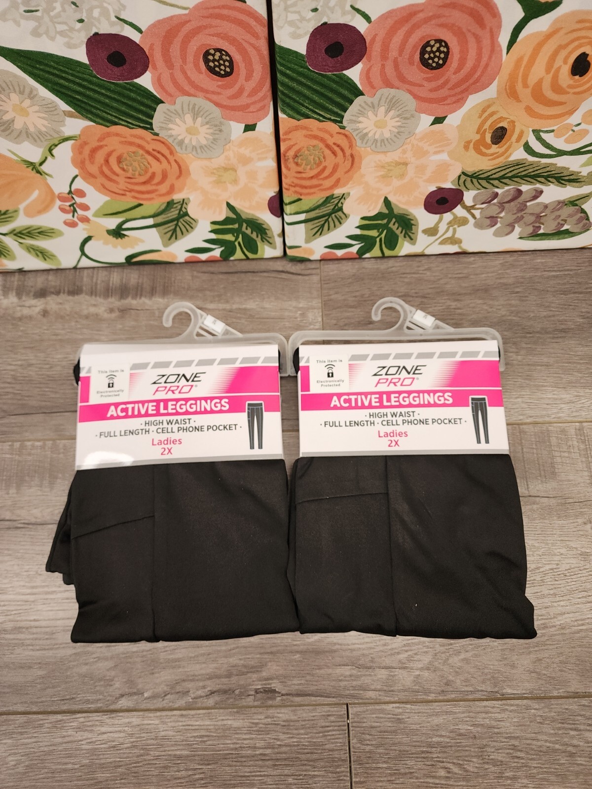 Zone Pro Active Full Length Leggings High Waist Pocket Women's Size 2X