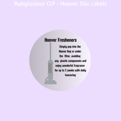 Hoover Disc Instruction Label/Sticker - 37mm - 35 Labels per sheet FREE ...