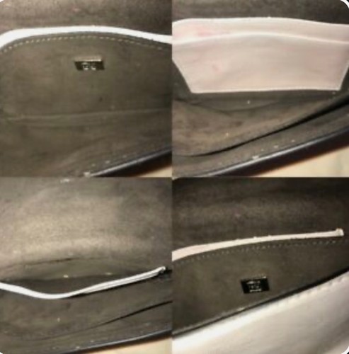 Authentische Fendi Micro Monster weiße Lederbaguette gebraucht - Bild 17 von 18