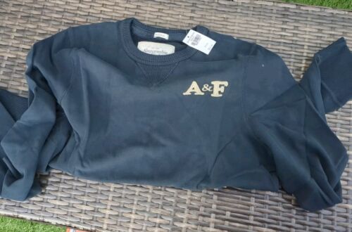 Suéter Abercrombie & Fitch Xtra Grande Azul Músculo Para Hombre Manga Larga Talla XL - Imagen 8 de 10