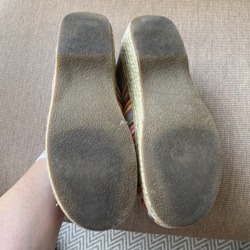 Dansko Size 38 Vegan Rainbow Striped Jute Espadrille Clogs - Picture 8 of 8