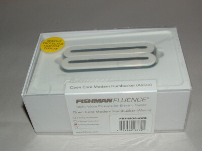 Fishman Fluence PRF-M08-AWB Open Core 8 String Pickup Alnico WHITE/BLACK NICKEL