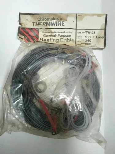New Chromalox Thermwire No. TW-28 160 Feet General Purpose Heating Cable