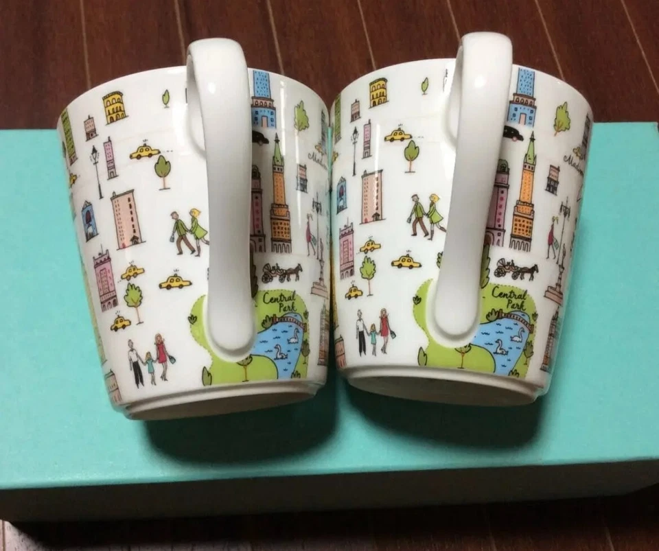 Taza Tiffany & Co. China 5th Avenue Bone 2 piezas con caja de regalo Foto 4 de 4