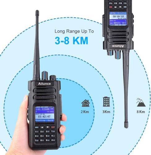 Retevis Ailunce HD1 DMR 10W Amateur Radio, GPS, Dual Band, Digital Two Way - Picture 3 of 7