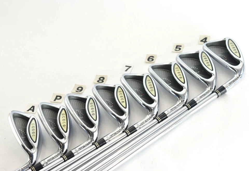 8pcs Taylormade RAC CGB 4-5-6-7-8-9-P-A RH Golf Iron Set R Regular 850GH Clubs - Image 2 of 4