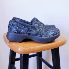 Dankso Leather Clog Professional Shoe 36 Slip Resistant Black Silver US 5.5 6