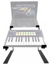 Rockville Dual Laptop Controller Stand for Novation LAUNCHKEY MINI Keyboard