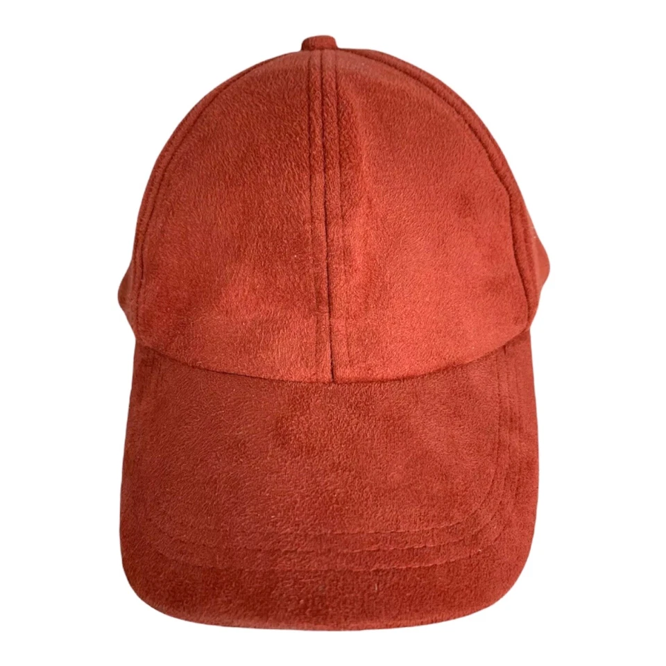 Free People Williamsburg Adjustable Burgundy Red Chic Vegan Suede Baseball Hat - Image 2 of 4