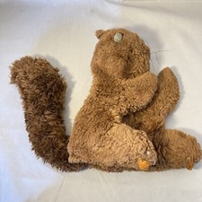Creepy R Dakin Squirrel Hand Puppet Button Eyes 1980 Haunted