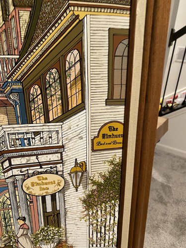 H Hargrove painting picture framed limited edition signed #40/800 Bed Breakfast - Picture 7 of 16
