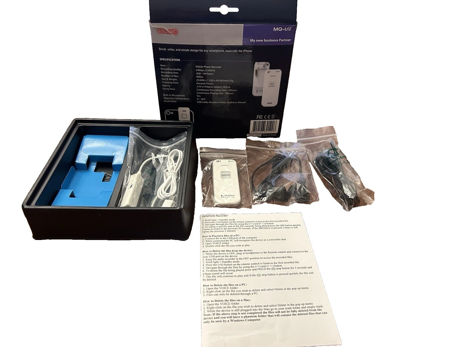 Dictáfonos y Wifi 4 GB de memoria flash Grabadoras de voz