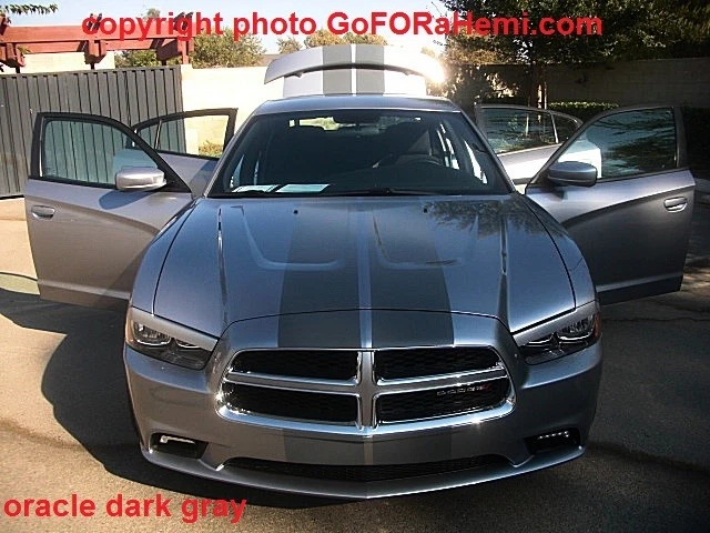 FITS ALL DODGE + CHRYSLER 300 10" Duel Twin Racing Stripes Graphic Decal 36 FEET - Image 2 of 4