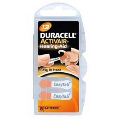 Duracell Activair Mercury Free Hearing Aid Batteries Size 13 (40-160) Exp-2029