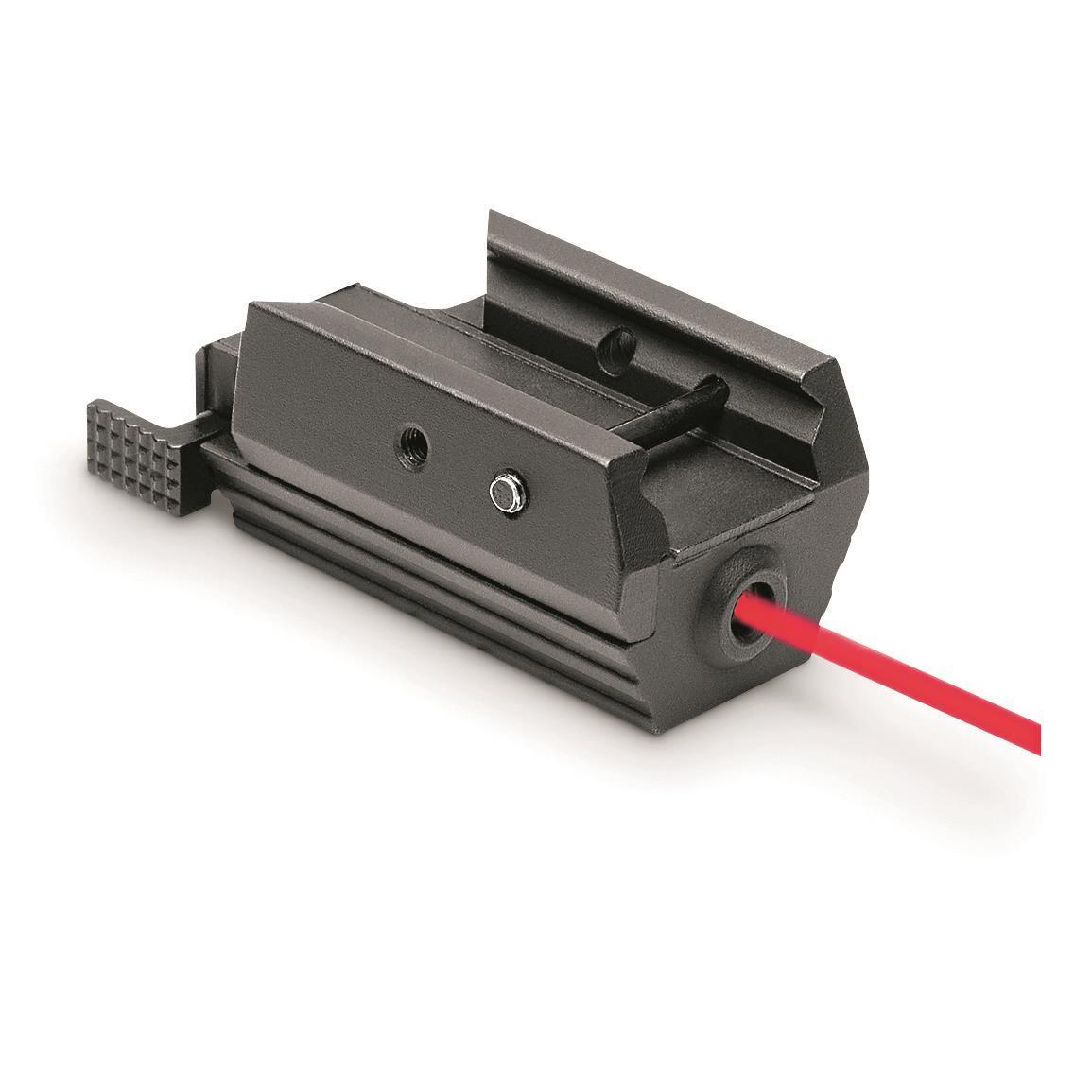NEW NcStar Tactical Pistol Red Laser Weaver Style and Picatinny Type Rail Mounts
