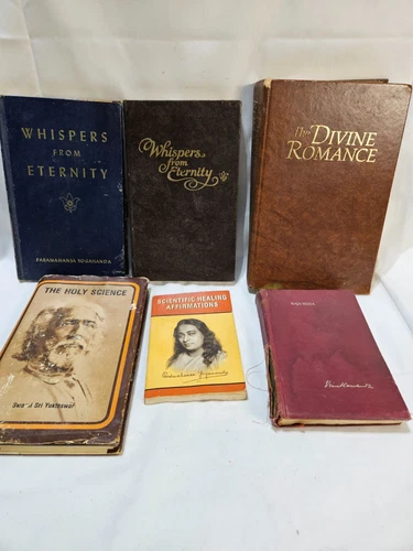 Lot of 6 Self Realization Paramahansa Yogananda Books Various Years Conditions