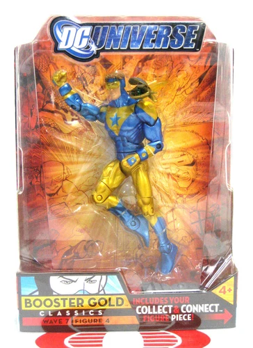 DC Universe Classics Booster Gold NO COLLAR w Atom Smasher BAF part NIB 2008