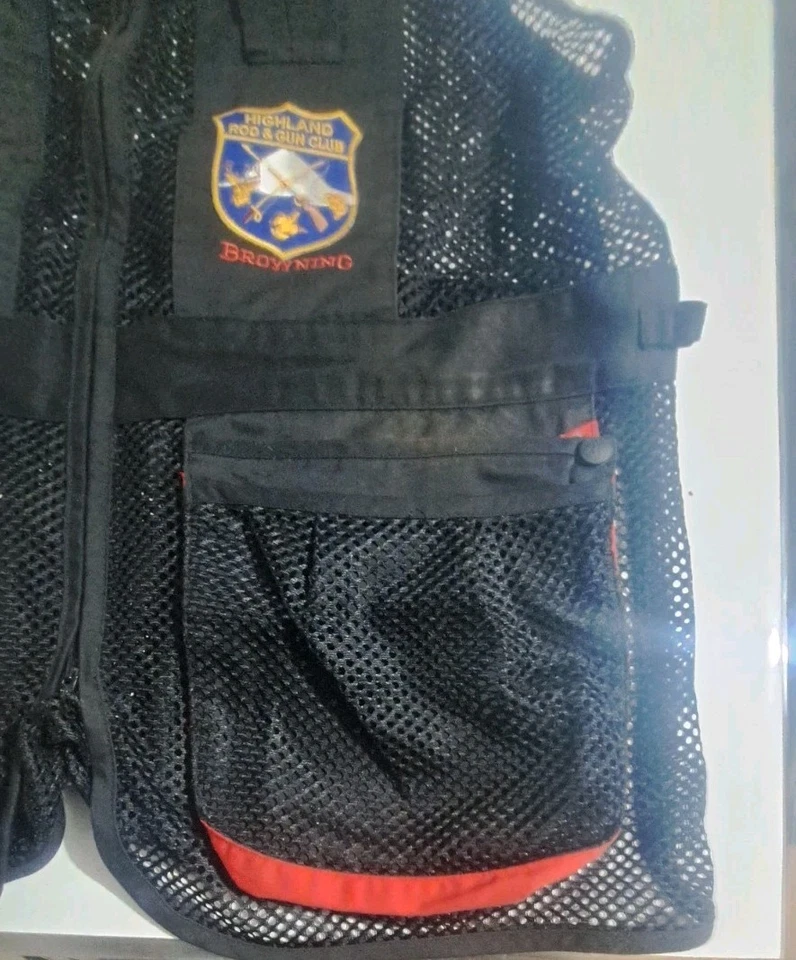 BROWNING JR Trapper Creek Mesh Breathable Shooting Vest, Gray/Black XL - Image 4 of 4