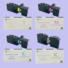 Compatible Kyocera TK-5242 TK5242 Toner Kit, Set of CMYK / 2 Packs of Black