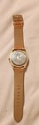 Women's Quartz Analog Dress Watch Gold Tone Case Brown Sunburst Dial Gem Bezel — photo 4