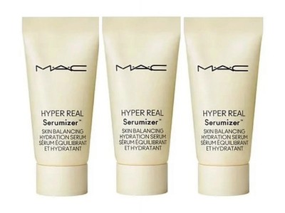 3-pack MAC Hyper Real Serumizer Skin Balancing Hydration Serum 0.17oz x 3 = 0.5