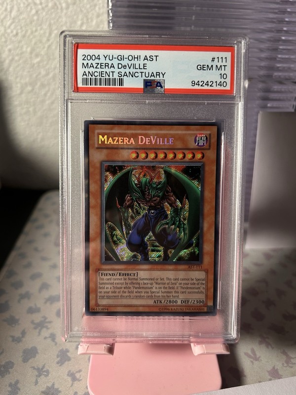 2004 Yu-Gi-Oh! PSA 10 Mazera DeVille - AST-111 - Unlimited Edition - Secret Rare