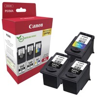 Canon Pg-560Xlx2/Cl-561Xl Schwarz, Color DruckköPfe, 3Er-Set