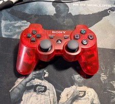 PS3 Controller Crystal Clear Red Sony PlayStation 3, PS3 