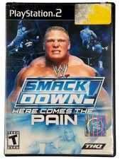 WWF Smack Down Here Comes the Pain Case & No Manual, PlayStation 2 PS2 , Tested