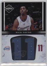 2011-12 Panini Limited Jumbo Materials Jersey Number 99/99 Nick Young #14 4g8