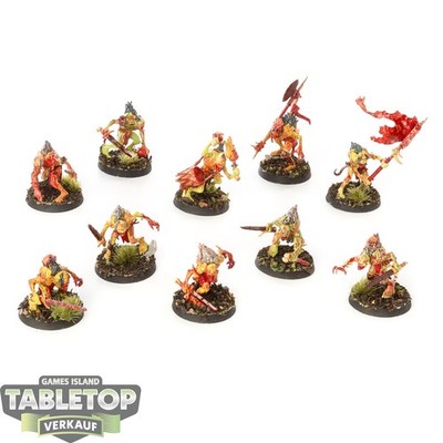 Flesh-eater Courts - 10x Crypt Ghouls - bemalt