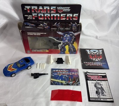 Tracks 100% Complete WITH BOX 1985 Vintage Hasbro G1 Transformers Action Figure