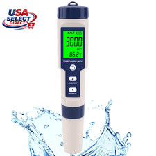 Digital Salinity PH Meter 5 in 1 for Pool Aquarium Water Testing