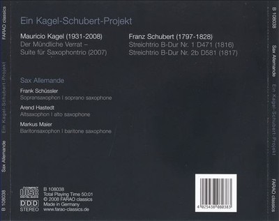EIN KAGEL-SCHUBERT PROJEKT NEW CD