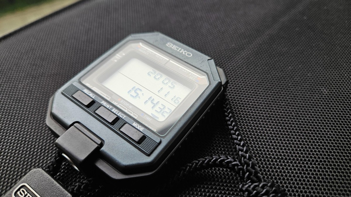 Vintage Seiko S111-5009 Back To The Future Doc Brown Stopwatch | eBay