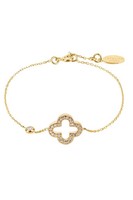 Latelita Byzantinisches Offenes Kleeblatt Armband Gold