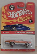 '67 Pontiac GTO Convertible Spectra Orange Hot Wheels Classics 40th Anniversary