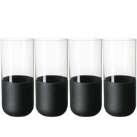 Villeroy & Boch Manufacture Rock Longdrinkbecher Glas Set 4-Tlg. 0,3 L