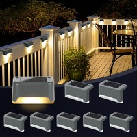 Solarlampen 8 StüCk Treppenleuchten Gartenleuchten Wasserdicht Warmweiß