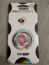 PopSockets PopGrip Phone Grip  Stand Swap Top Jawbreaker Gloss Rainbow Swirl