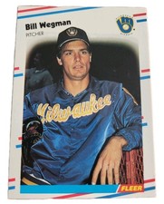 1988 Fleer Baseball Card Bill Wegman Milwaukee Brewers #177 (O9