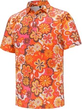 Men's Golf Polo Shirt Performance Dry Fit Moisture Wicking Short Sleeve