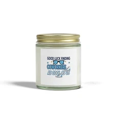 Scented Candles, Funny Coworker Gifts, Coconut Apricot Wax (4oz, 9oz)