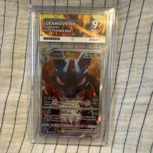 Pokémon TCG 2023 Lucario VSTAR SWSH291 Black Star Promo Holo ACE 9