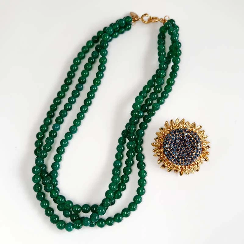 New Zara Convertible Flower Pendant Necklace Chic Women Party Vacation Jewelry - Image 4 of 4